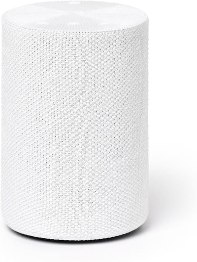 Luidsprekerhoes Gebreid - Speaker Cover - Interieur Decoratie - Akoestisch Transparant - 132 x 12 x 184 cm - Helder Wit