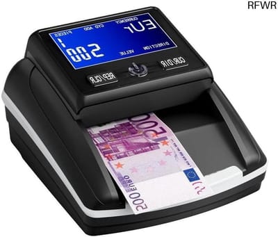 RFWR® 2-in-1 Bankbiljettentester en Geldtelmachine - Valutateller met Oplaadbare Batterij voor Valse Euro's, Dollars en Ponden