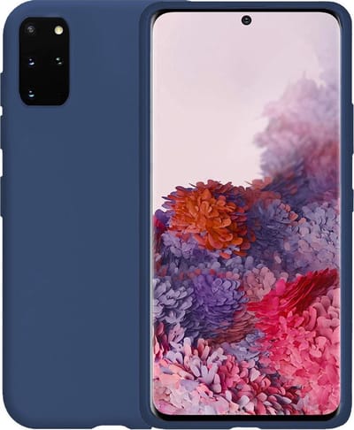 Hoesje - Geschikt voor Samsung Galaxy S20 Plus - Sterk & Shockproof - Hoes Cover - Siliconen Case - Telefoonhoesjes - Donkerblauw