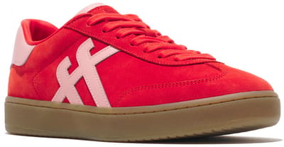 FitFlop The Dash T-Toe Suede Sneakers Dames Sneakers - Rood / Roze