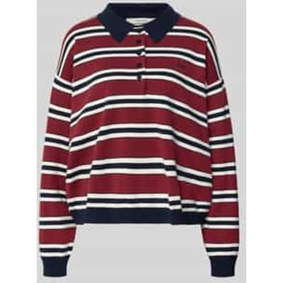 Oversized shirt met lange mouwen met polokraag, model 'paige'