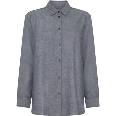 Flanellen blouse met lange mouwen dames KnowledgeCotton Apparel Organic GOTS