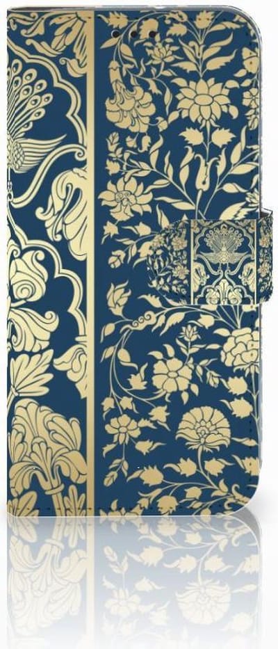 Book Case voor Motorola Moto G7 | G7 Plus Hoesje Beige Flowers
