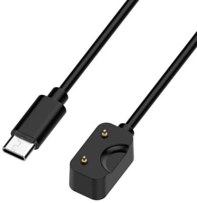 Strap-it USB-C Oplader – Geschikt voor Samsung Galaxy Watch Fit 3 – Vervangende Oplaadkabel – Zwart – Betrouwbaar & Veilig