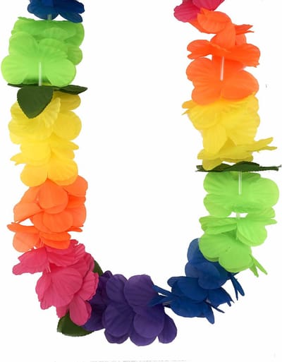 Vegaoo - Hawaiiaanse veelkleurige ketting voor volwassenen