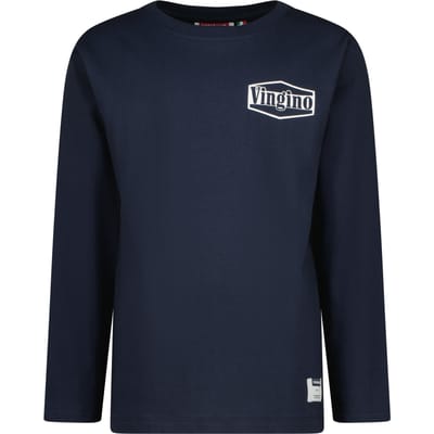 Vingino Boys Jean T-shirt Dark Blue Maat: 12 | T-Shirts Outlet | Unisex | Blauw