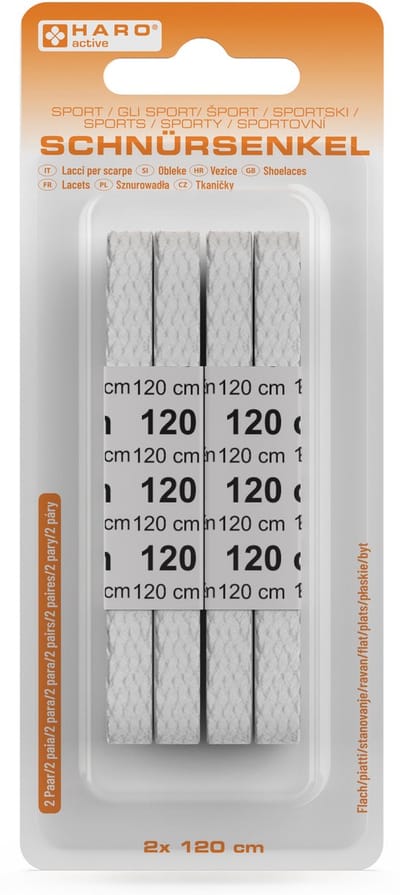 Sportveters, plat, 120 cm, wit