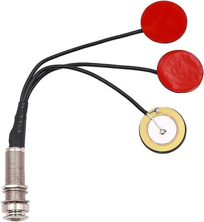 Zelfklevende Piezo Transducer Microfoon 3-in-1 Pickup met Buzzer voor Gitaar, Viool en Ukulele