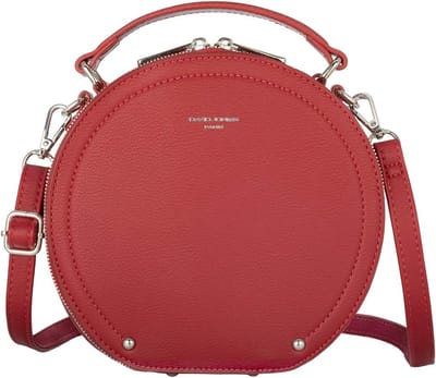 Dames Ronde Crossbodytas | Cirkel Handtas Schoudertas | Elegante Avondtas Clutch | Mode Citytas voor Vrouwen | Rood