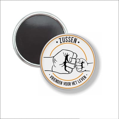 Button Met Magneet 58 MM - Zussen - NIET VOOR KLEDING