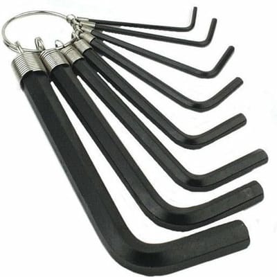 Bruder Mannesmann Inbus sleutelset 8-delig - vanadium staal - 2,5 t/m 10 mm - in kunststof etui