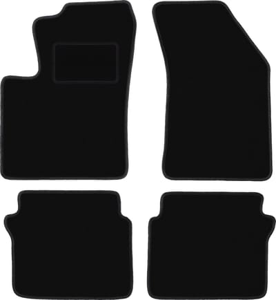 Zwarte velours vloermatten voor: Chrysler Sebring III sedan (2007-2010)