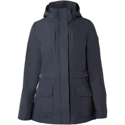 Horze Jadine dames technische waterdichte zomer rijjas, Dark Navy, 34