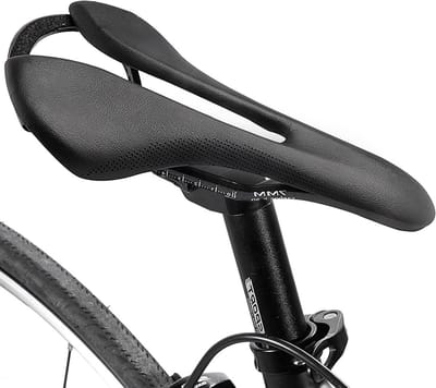 Fietsstoeltje - Zadelkussen - Comfortabel fietsen - Holle zitting - 270mm x 143mm - Zwart