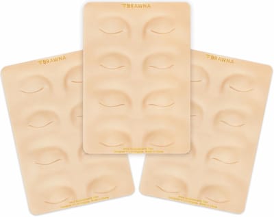3 Stuks 3D Oefenhuid voor Permanente Make-up Wenkbrauwen en Eyeliner