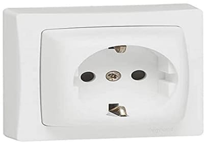 Modulaire Basisoplossing 2-polig met Aarding, 16A/230V voor Elektrische Installaties