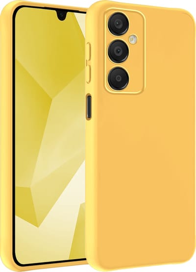 Hoesje - Geschikt voor Samsung Galaxy A16 - Sterk & Shockproof - Hoes Cover - Siliconen Case - Telefoonhoesjes - Geel