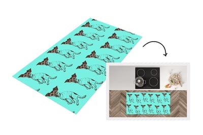 Keukenloper - Loper keuken - Jack Russell - Hond - Patronen - Bril - 120x60 cm - Keukenloper vinyl