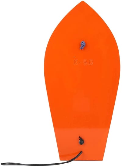 Dailygoods- Vissersduikplank Draagbaar - Plastic - Zeevissen - Schaafplank - 270 mm - Oranje kleur - Vissersplank