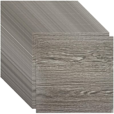 Dailygoods- PVC-Vloerbedekking 40 Stuks - Zelfklevend - Antislip - Waterdicht - Decoratieve Planken - 30 cm x 30 cm - Vinyltegels