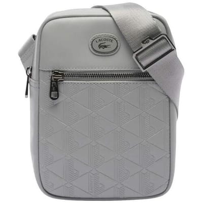 LACOSTE Schoudertas Nomogramme Vertical Camera Bag Monument Grijs