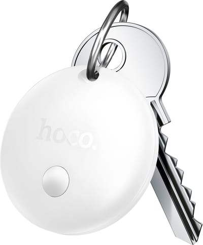 Hoco, Tracker voor sleutels en tassen compatibel met Google Find My Device Android 9+, Wit