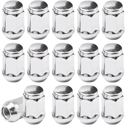 20 Stuks M12 x 1.5 Wieldoppen, Zilver, Gesloten Conus, Geschikt voor Fabriekswielen, Duurzaam en Sterk voor Stalen en Aluminium Velgen