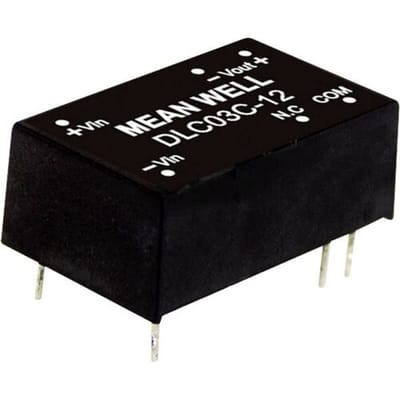MEAN WELL DLC03C-05 DC/DC-convertermodule 300 mA 3 W Aantal uitgangen: 2 x Inhoud 1 stuk(s)