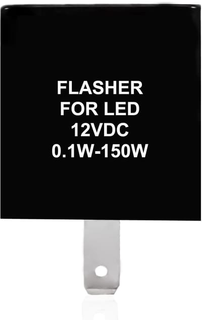 Dailygoody - Flasher buitengewoon relais - 12 V led-knipperrelais - Verbeterde prestaties - Zwart - Elektronische vervangingsoplossing - Geschikt voor...