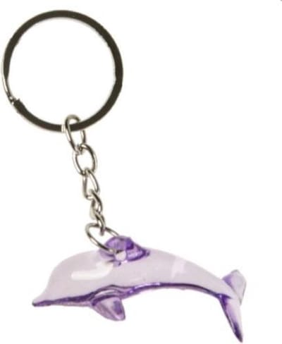 Lg-imports Sleutelhanger Dolfijn Junior 4,2 Cm Lila