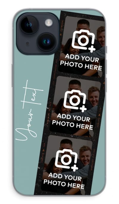 Gepersonaliseerd - Case Company® - Hoesje geschikt voor iPhone 14 hoesje - Filmrol N°1 - Soft Cover Telefoonhoesje - Bescherming aan alle Kanten en Schermrand