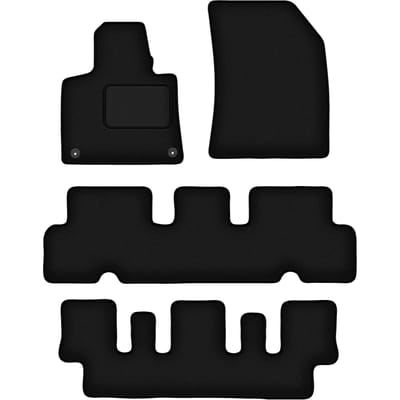 Wielganizator WLG-CARLUX - Automatten - Zwart - Perfecte Pasvorm - 7-zit Citroen C4 Grand Picasso II