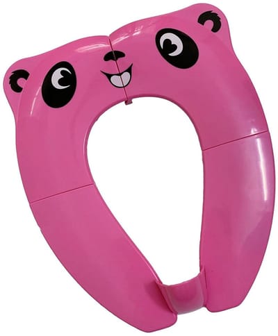 Toiletbrilhoes - Opvouwbare toiletbrilring - Zindelijkheidstraining - Met spatbescherming - Antislip - Roze