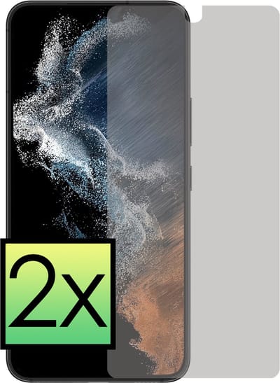 Screenprotector - 2 Stuks - Geschikt voor Samsung Galaxy S22 - Privacy Filter - Beschermglas - Gehard Glas - Tempered Glass - Screen Protector - Anti Spy - Full Display Cover