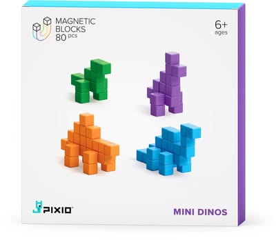 Pixio | Magnetische Blokken Story Series Mini Dinos 80 Stuks