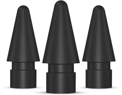 Buddi Replacement Tips - Stylus punten – Premium tips geschikt voor Apple Pencils en Buddi Wave – iPad pen vervangpunt – Replacement tips voor Apple Pencil - Set van 3 - Zwart