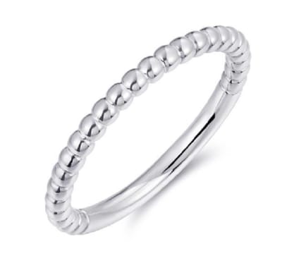 Schitterende Zilveren Stapel Bolletjes Ring 17.25 mm. (maat 54) | Damesring | Aanschuifring |Jonline
