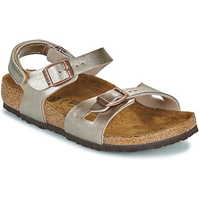 BIRKENSTOCK  Platte sandalen Rio AS Kids BF Graceful Taupe