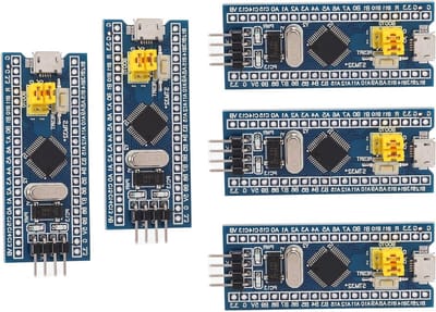 Minimum Systeem Ontwikkelbord met Overbelasting Bescherming, Ontlaadbeveiliging en Kortsluitbescherming - 5 Stuks STM32F103C8T6