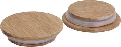 Houten deksel met rubberen afdichting, d 9 cm, 12 stuk/ 1 doos