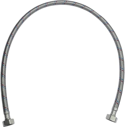 Dailygoods- Aansluitslang 800 mm - Flexibel - Vrouwelijk/Vrouwelijk - Rubber - Maximum druk 1 MPa - Buitendiameter 12 mm - Gemiddeld debiet 32 l/min - Kraanslang