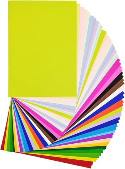 60 vellen gekleurd gekleurd papier A4, 30 kleuren - 200 g/m² gekleurd knutselpapier, ideaal voor wenskaarten, uitnodigingen, origami en scrapbooking