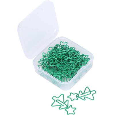 30 stuks Leuke Paperclips Vijfpuntige Ster Kerstboom Vorm Bladwijzers Planner Clips