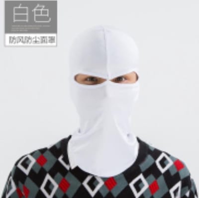 Bivakmuts motor / Motormuts / Muts motor / Balaclava / Skimuts Wit (2 eyes)