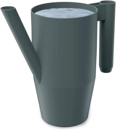 Gieter Kunststof - Waterkan Planten - Planten Water Geven - Ergonomische Handgreep - 2 Liter Inhoud - Zwart
