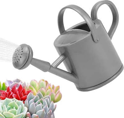 Kinder Gieter - Peuter Tuin - Planten Water Geven - Ergonomisch Handvat - 1 Liter Inhoud - Zilver