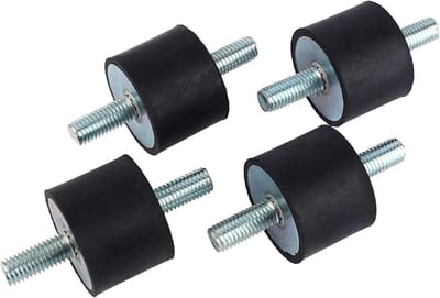 Trillingsdempers Set van 4 - M10 Rubber Motorsteunen voor Machinebevestiging en Schokabsorptie