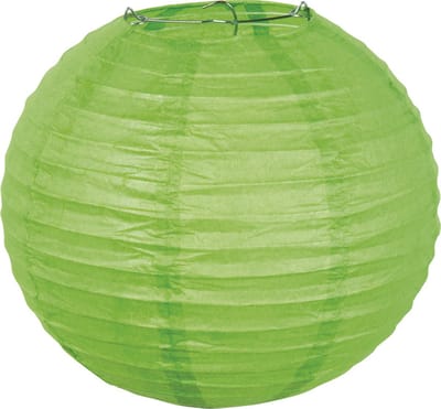 Boland - Papieren lampion groen Groen - Verjaardag, Kinderfeestje, Sint Maarten