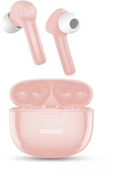 Maxell BT Dynamic+ TWS oordopjes - Bluetooth 5.0 - Type-C snelladen - Ultra Bass - 3-4 uur speeltijd - LED-indicator - Met oplaadcase [52043PK]