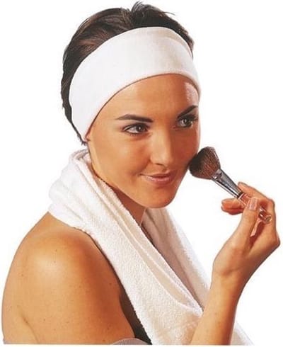 Sibel Cosmetic haarband velcro stretch wit